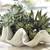 Vintage LARGE Ceramic CLAM Conch Seashell Planter Birdbath Centerpiece 7 thumbnail