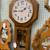 Vintage Howard Miller Chime wood wall hanging clock 34"x16" working 2 thumbnail