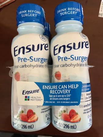 Ensure clear pre-surgery supplement (strawberry) 1