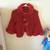 Fur cloak Red  and White colors for little girls all sale 1 thumbnail