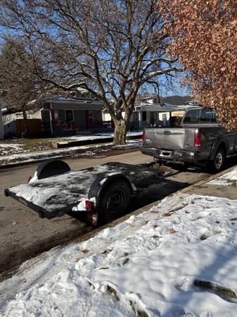 5x9 trailer with custom 4 foot walls 1