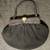Vintage Elegant Black Pleated Cloth Evening Handbag with Rhinestone Cl 1 thumbnail