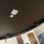 Crate and Barrel knurl small round accent/ coffee table made in India 5 thumbnail