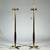 (2pc) Pair Tall MCM Style Brass Table Lamps 2 thumbnail