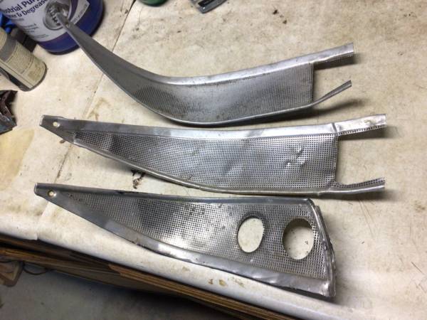 1957 Chevy Aluminum Dash Wash Pieces 1