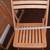 4 WOOD FOLDING CHAIRS WOODEN TRANSPORTABLE 5 thumbnail