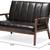 Black Faux-Leather Chair or Loveseat 8 thumbnail
