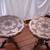 Wood round side tables 2 PC-with carved wood and brass and copper inla 7 thumbnail