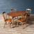 Set of American Colonial Style Dining Set w/ Stenciled Windsor Chairs, 1 thumbnail