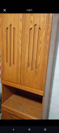 Used-Like new oak cabinet 1