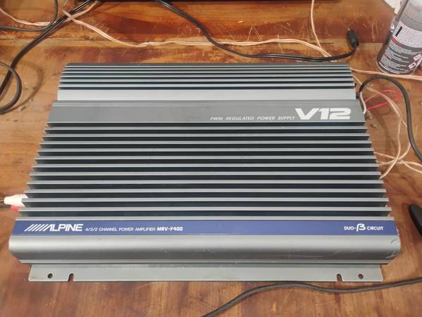 Alpine MRV-F400 V12 Amplifier (Works Perfect) 1