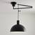 Adjustable Swing Arm Pendant Light – Matte Black Statement Ceiling Light 1 thumbnail
