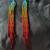 Long handmade beaded earrings 2 thumbnail