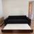 West Elm Charcoal Sleeper Sofa with Dark Wood Base – Pull-Out Bed 3 thumbnail