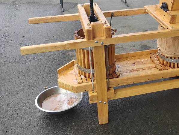 Apple cider, local apples pressed yesterday 1