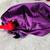 Purple velour cloche hat 2 thumbnail
