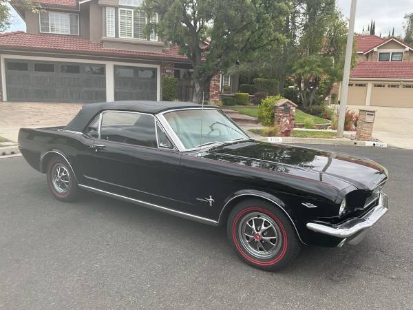 66 mustang conv v8 auto = uni body- up restoration - $45,000 (Simi)63470047879811124
