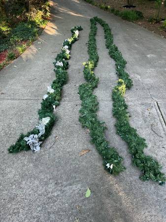 Evergreen Christmas Garland (3) - $60 (Lawrenceville)63441269398403120