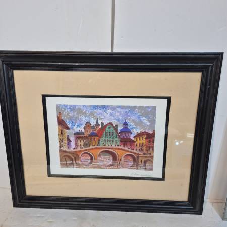 Large Framed Anatole Krasnyansky Devon Carnishe, England 2005 Wall Art 1