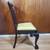 Vintage English Mahogany Chippendale Ball Claw Accent Chair w/Leather 8 thumbnail