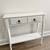 White Console Entryway Table with Gold Handles 1 thumbnail