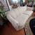 VINTAGE TRADITIONAL SOFA/LOVESEAT, NEUTRAL OFF-WHITE DAMASK FABRIC 1 thumbnail