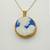 10 KT YELLOW GOLD PENDANT  MOTHER/CHILD CAMEO NECKLACE & 10KT GOLD CHAIN) & JEWE 5 thumbnail
