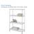 white metal four shelf unit 2 thumbnail