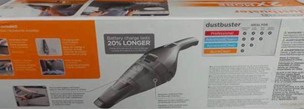 Black and Decker cordless lithium hand vacuum vac dustbuster 1