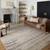 9FT x 13FT LOLOI "DARBY" OATMEAL/CHAR AREA RUG - ALLNEW 1 thumbnail