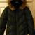 DKNY Active Women's XS Black Puffer Bomber Down Coat Jacket Fur Hooded 3 thumbnail