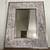 Mirror Hollywood Regency inspired stainless steel& leather frame 1970’ 4 thumbnail