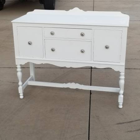 Gorgeous Refurbished  Rustic Coastal wood Buffet Sideboard 1