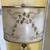 Antique 2 tier wooden side table with floor lamp and floral shade 10 thumbnail
