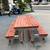 Redwood Park Bench 4ft - 5ft & 6ft - Flip-Top Style 10 thumbnail