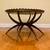 Vintage Mid Century Moroccan Style Oval Brass Spider Legs Folding Tray 2 thumbnail