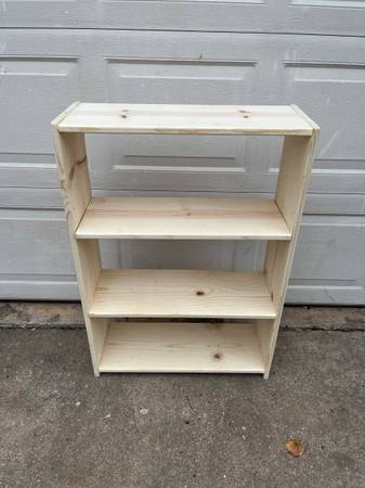 Solid wood handmade bookshelf bookcase 1