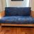 Loveseat Blue Microfiber 1 thumbnail