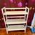 Stackable Folding Wooden Bookshelf - White 2 thumbnail