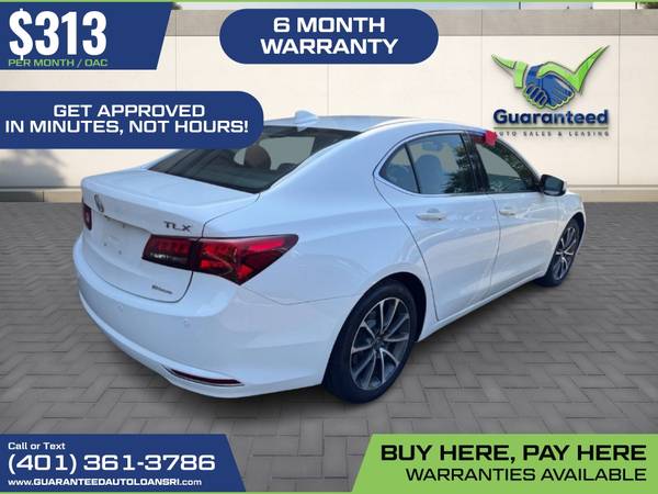 $313/mo - 2016 Acura TLX SH AWD V6 wAdvanceSedan Package - $313 (920 Plainfield Street, Johnston, RI 02919)63470590850177123