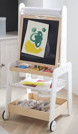 Pottery Barn Neutral Ultimate Art Easel for Kids 1
