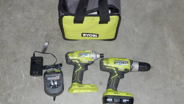 Ryobi 18v Drill set. 1