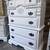 Farmhouse CHEST of drawers / tall dresser white distressed “Jasmine ” 3 thumbnail