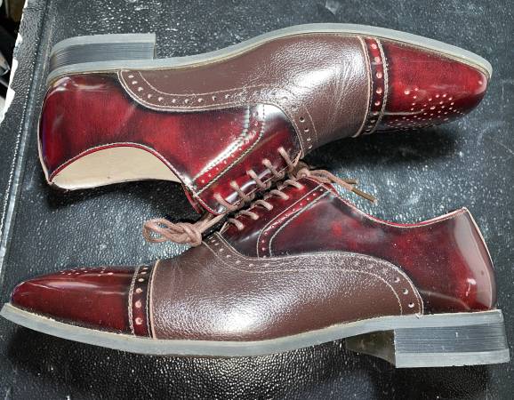 Zapatos de cuero Giorgio Venturi talla 9 #5925 burdeos, casi sin uso - $30 (Baldwin)63471465325059124