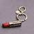 Henri Bendel New York Lipstick Key Chain Key Ring Fob Chain Crystal 1 thumbnail