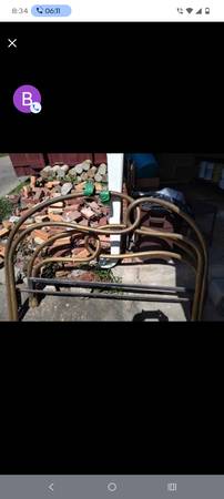 Antique solid brass bed 1