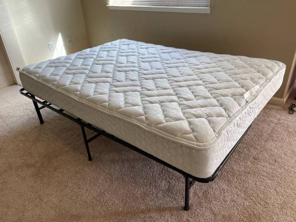Sealy Full Posture Premier mattress and foldable metal bed (OBO) 1