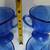 5 Hazel Atlas Glass Co. ROYAL LACE Pattern Creamer Sugar Cups Blue 7 thumbnail