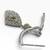 14K White Gold Diamond Dangling Pear Earrings w/ Round Dias .91 TCW | 8 thumbnail