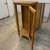 Vintage unfinished wooden glass cabinet 2 thumbnail